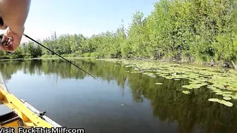 Outdoor Cowgirl Sex in the Middle of the River 5