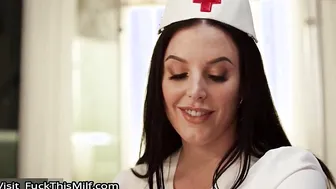 Sexy nurse Angela White takes care of patient Manuel 7