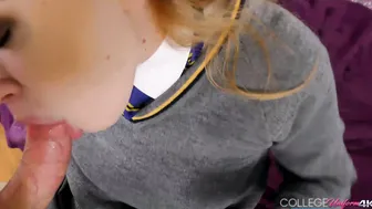 Misha Cross Masturbates To Get The Cameraman Hard  Blow His Dick