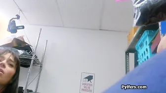 Petite-Latino Thieves - Office Blowjob with Big Dick