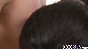 Soapy massage and hot blowjob by MILF