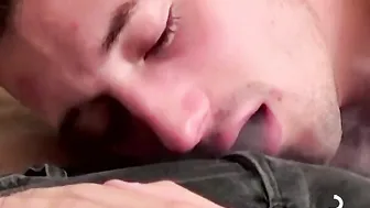 Burning porn video – Step cousin wants to trade his lighter for a blowjob