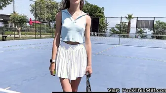 Stranger pretended to be a coach and fucked a hot tiny student 7