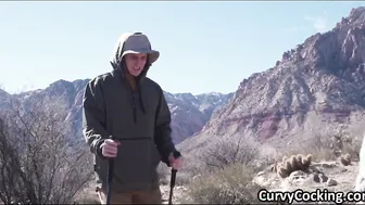 Hiking porn video – Sucking dick on hiking then fucking at home