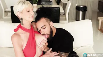 60-year-old big-titted Foxxxy fucks her sons best friend 2