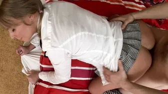 Blondie's Blowjob Bash - college girl Roleplay with Facial Finish