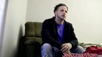 Hot Jerzee gets naughty with Joes fat dick in his mouth