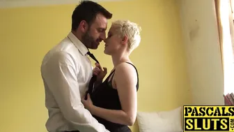 Horny Mia Milan sucking a cock before taking it in