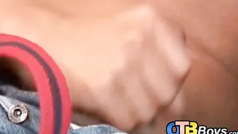Latino twink sucking big cock before riding his boyfriend