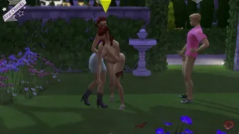 Twinning Red Heads Decide to have Sex with Bi-Curious Roommate into Secluded