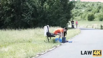 LAW4k. Losing virginity with security officer is worthy