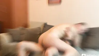 Hot couple sharing their first recorded session