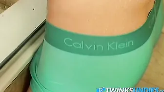 Naughty twinks in sexy underwear having fun together