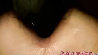 Big black cock dude fucking a white dude in the ass