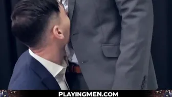 Worker porn video – Leader stud disciplines worker with huge dick banging