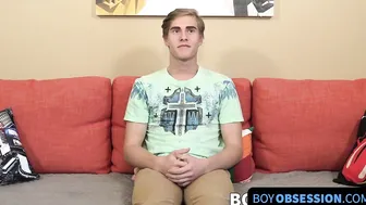 Interviewed porn video – Cute twink is interviewed about his pleasures and then jacks off