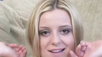 Blonde teen Denice K on hot interview