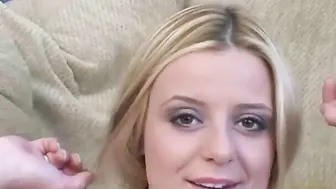 Blonde teen Denice K on hot interview