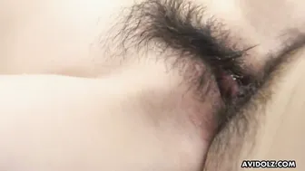Japanese honey Minami Hayama fucks her man uncensored