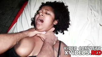 Brazilian chubby african Milf from Rio de Janeiro fucking rough with Leo