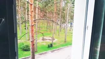Student Plowed by the Window with a Facial