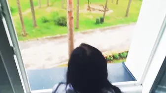 Student Plowed by the Window with a Facial