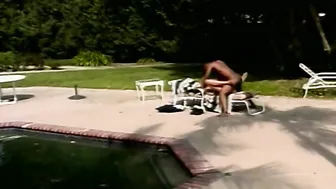 Angel Long fucks in her butt outdoor with a BBC fucker