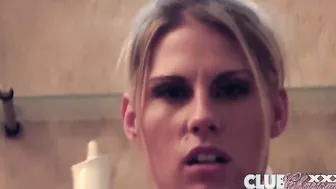 Charisma Cappelli takes her Wand in the Bathroom