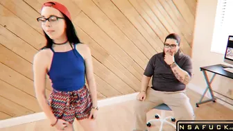 Step Daughter Fucks to Pay Daddys Debt Bambi Black