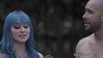 Big-Dick Teen Fucks High college girl While Her Boyfriend Watches