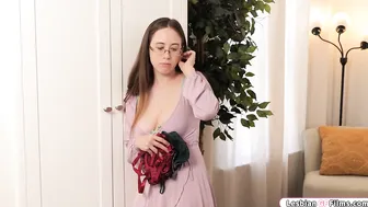 Big tits babe pussy licking hairy friend