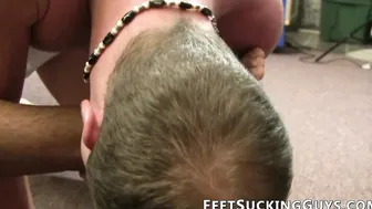Horny stud licking handsome studs beautiful feet and toes