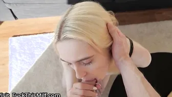 Blonde Girl Cums after being Creampied 10