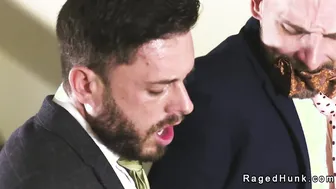 Gay mogul anal fucks realtor in an empty property