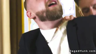 Gay mogul anal fucks realtor in an empty property