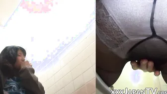Pussy of Asian girl drips with oozing juices while fingering
