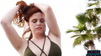 Latina bikini babe and redhead show off
