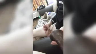 Me Jacking off to my Fiance Enjoying bbc Toy
