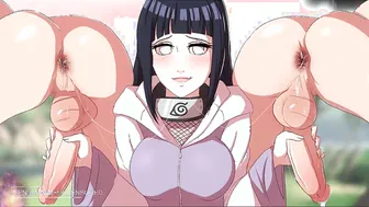 Naruto - Hinata Uncensored Animated Anime - InoSakuraTsunadeSasukeKiba