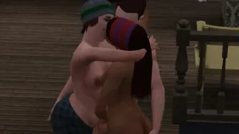 Sex Party with my Wifey and her Friend | Anime Sims three Sex