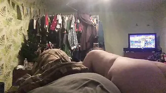 Huge haired vulgar cougar riding my dick