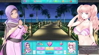 Sex at the Strip Club with two Big Tit chick - HuniePop two