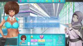 hot 3 Way inside the Strokes Parlor - HuniePop two - Part five