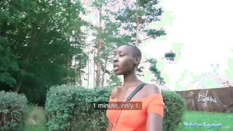 Outside Agent African star Zaawaadi taken in the woods for rough public