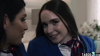 Latina tranny fucking a flight attendant