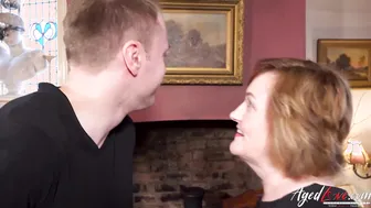 AGEDLOVE Massager massages a woman with his penis