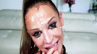BLOWBANG Compilation - 10 Gorgeous Cum Eating Babes get Faces Destroyed - EvilAngel
