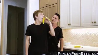 Step-Daddy's Boy" - Anal Training For Twinks With A Big Dick And Busty Step Dad! (Anal Sex Tutorial)