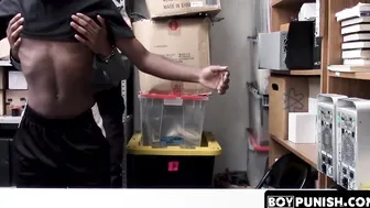 A BBC law enforcement officer disciplines a young black woman
