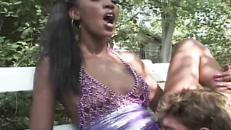 While Watching porn video – Sex in the park is the best type of release
